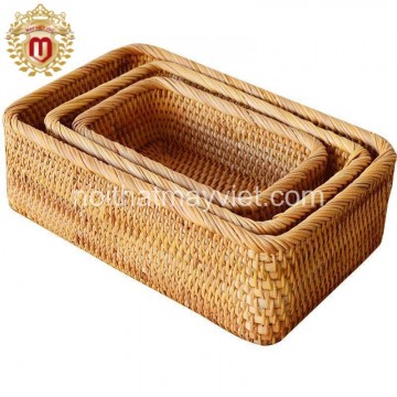 Khay Đựng Đồ Mây Tre KDMT0037
